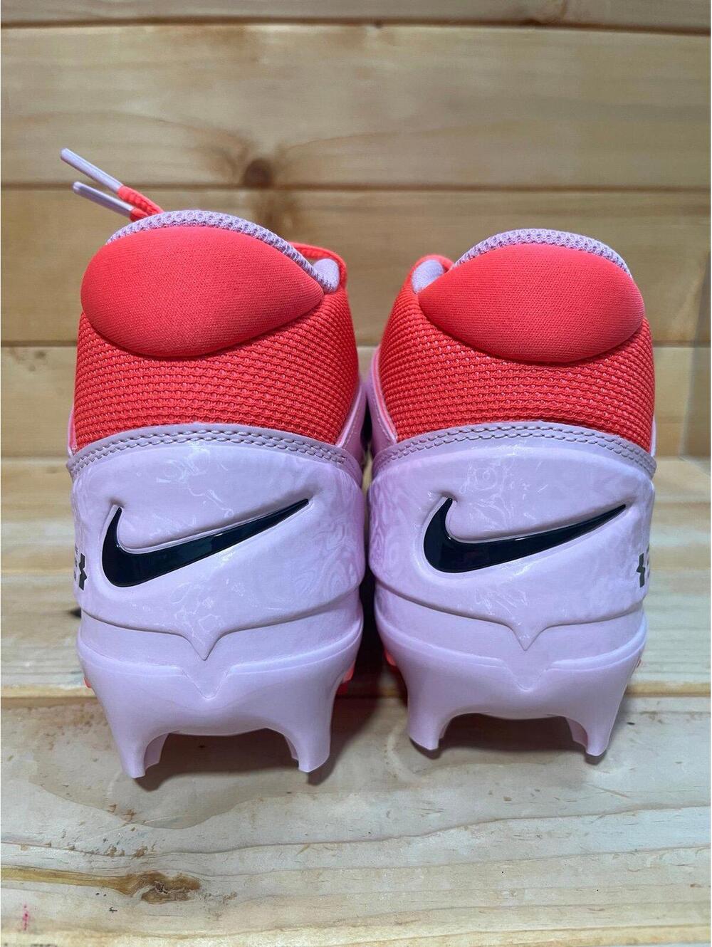 New Nike Alpha Menace 4 Pro NRG Racer Pink Football Cleats HJ4568-600 Men’s 12 - Picture 5 of 6